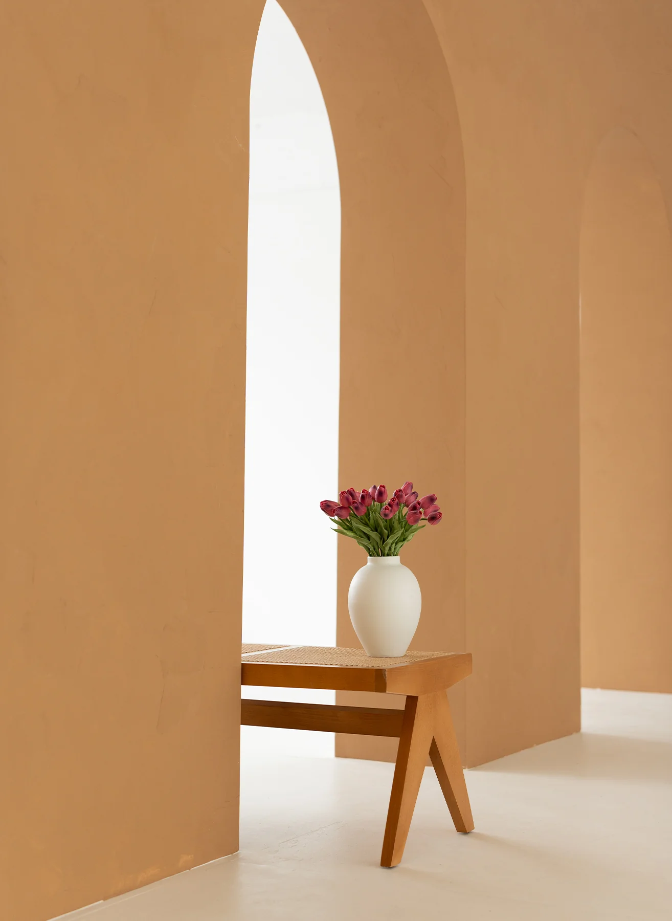 Aura Vaas - Mat wit - Image 3